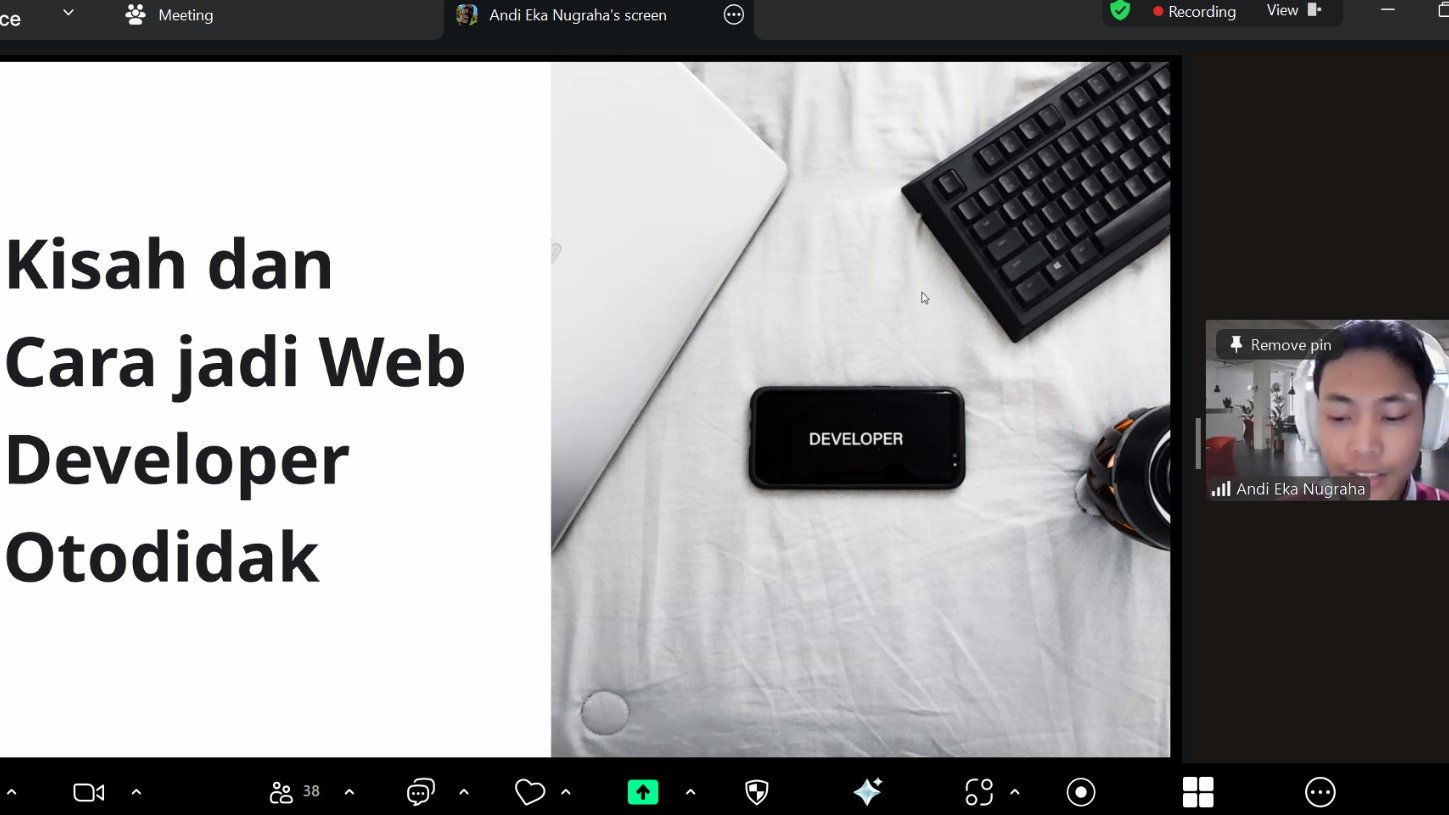 Sharing Session Alumni Fisika Jilid 10: Dari Hobi Ngulik Jadi Profesi — Kisah dan Cara Menjadi Web Developer Otodidak