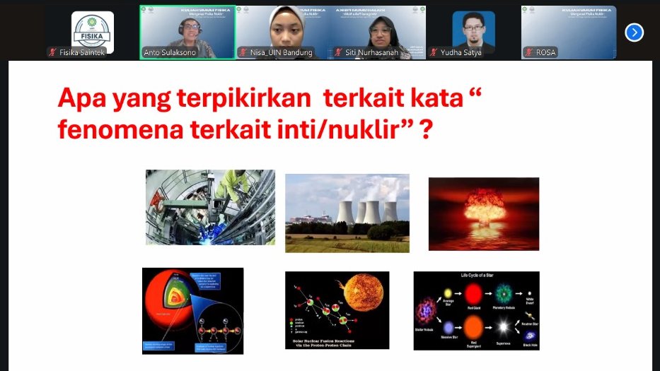 Kuliah Umum Fisika: Mengenal Fisika Nuklir dari Dasar Teori hingga Topik Riset yang Bisa Dikembangkan