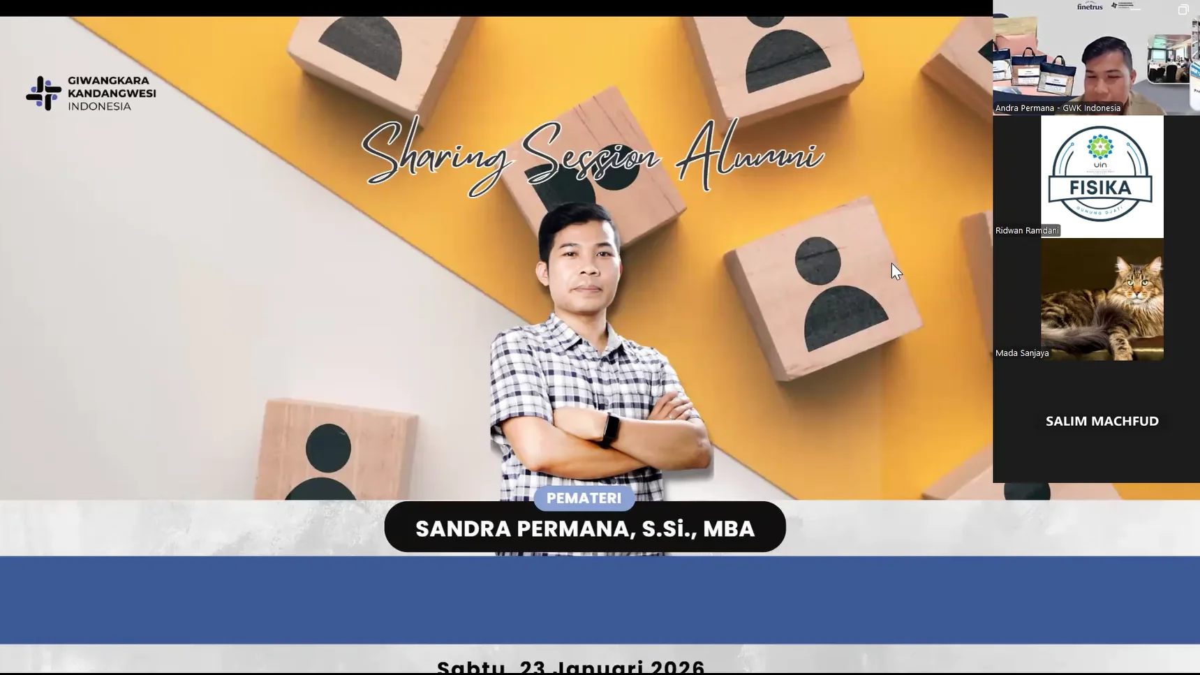 Sharing Alumni Fisika Jilid 14 dari Fisika ke Dunia Usaha