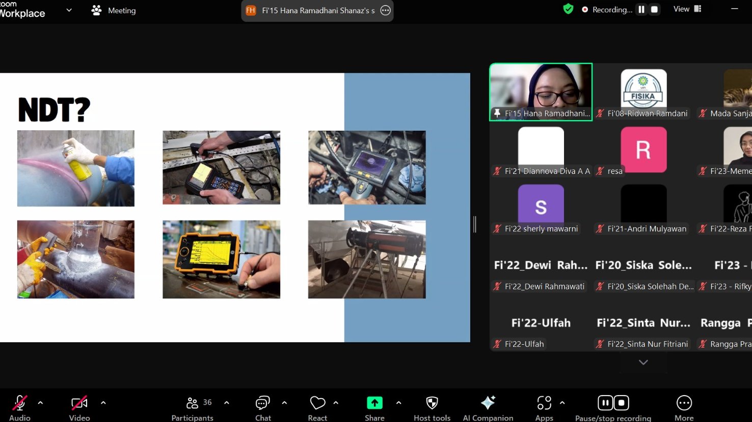 Sharing Session Alumni Fisika Jilid 6: Memahami Prinsip dan Aplikasi Non Destructive Test dalam Pengawasan Kualitas Industri