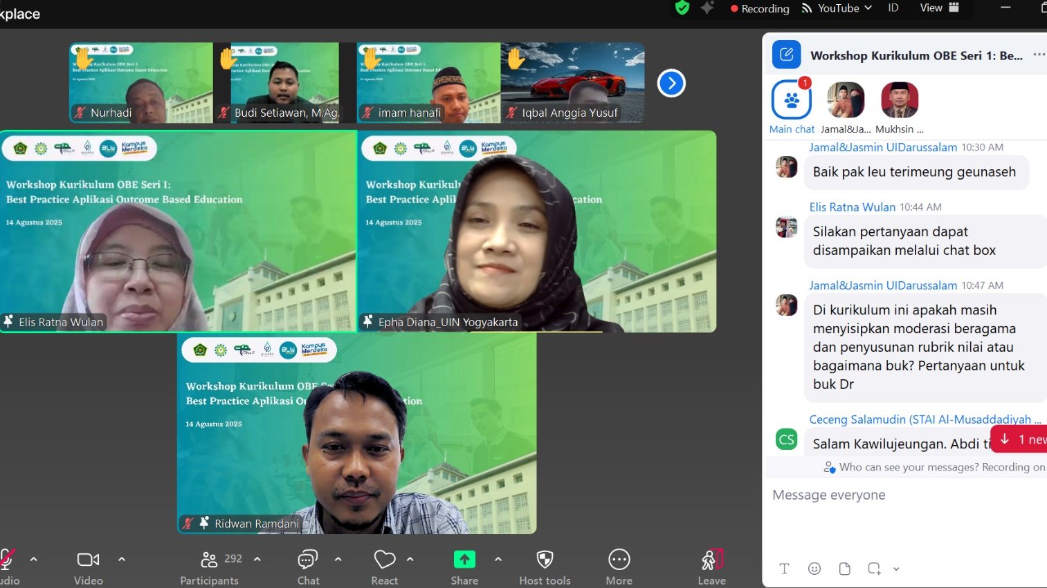 Best Practice Implementasi Kurikulum OBE di Program Studi Fisika dan Review Kurikulum Fisika Tahun 2025