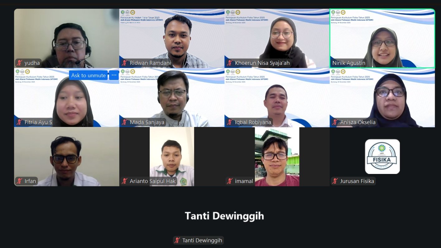 Peninjauan Kurikulum Fisika Tahun 2025 oleh AFISMI